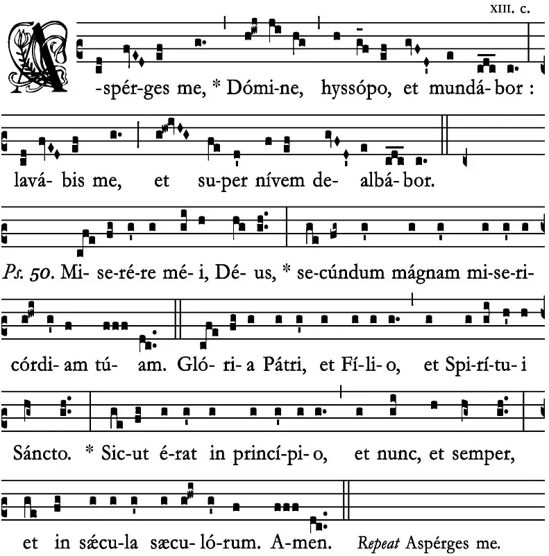 Asperges — sheet music 1/2