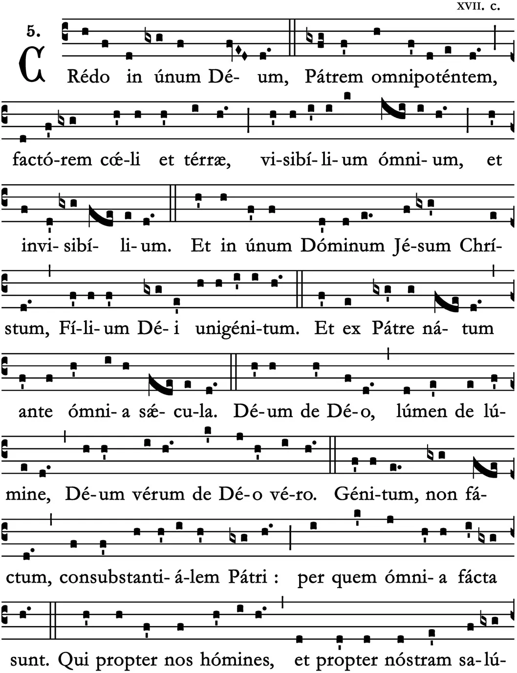 Credo — sheet music 1/3