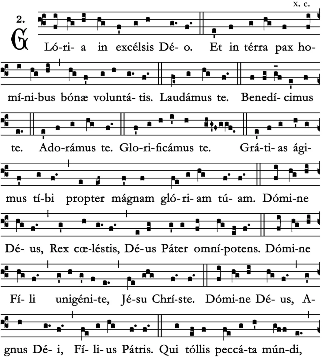 Gloria — sheet music 1/2